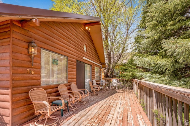 786 W Carter Dr, Pine Valley, UT 84781 - view of deck