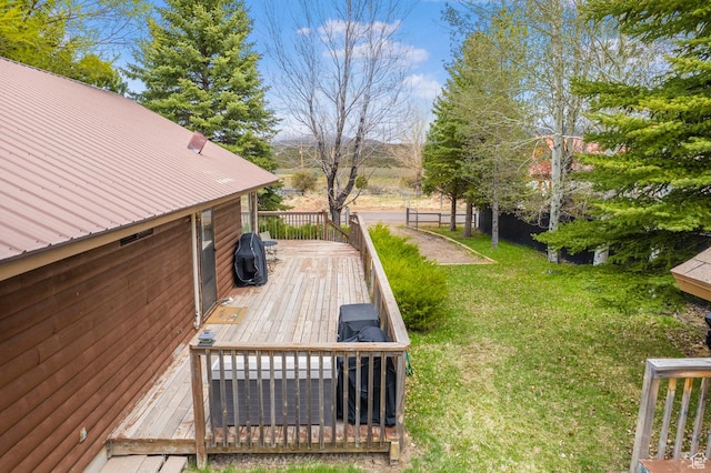 786 W Carter Dr, Pine Valley, UT 84781 - view of yard featuring a wooden deck