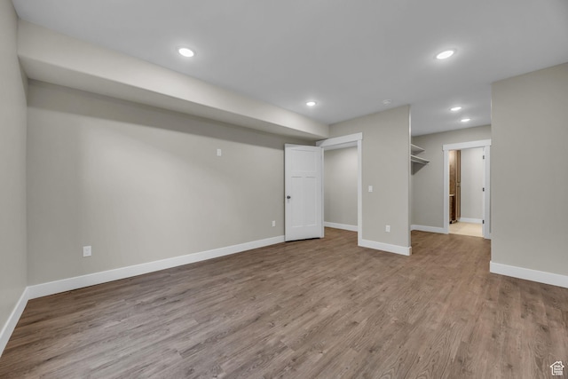 1138 N 1000 E, Mapleton, UT 84664 - finished below grade area with wood finished floors, baseboards, and recessed lighting
