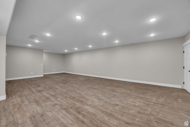 1138 N 1000 E, Mapleton, UT 84664 - basement featuring baseboards, recessed lighting, and wood finished floors