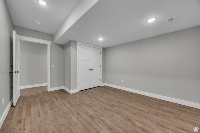 1138 N 1000 E, Mapleton, UT 84664 - finished below grade area featuring baseboards, wood finished floors, and recessed lighting