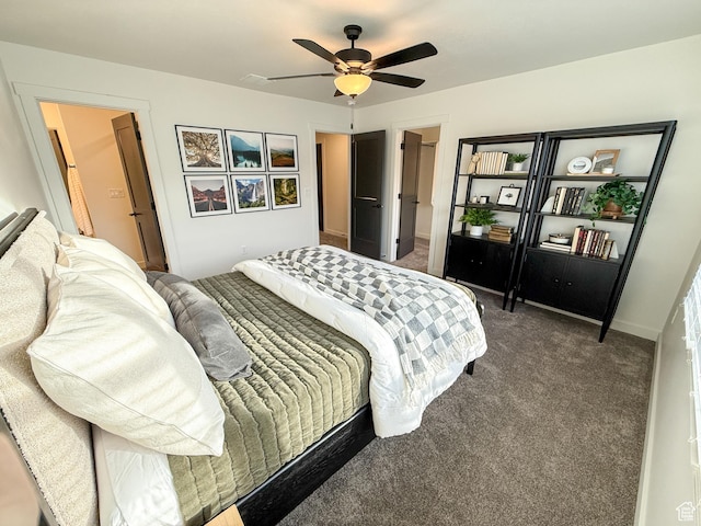 3656 S 4600 W Unit 220, West Haven, UT 84401 - bedroom with carpet floors and a ceiling fan