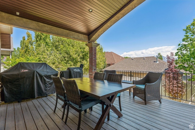 10921 S Renengade View Ln W, South Jordan, UT 84095 - wooden deck with grilling area