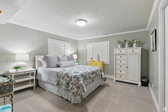 15 S 300 E, Payson, UT 84651 - bedroom featuring light colored carpet, ornamental molding, baseboards, and visible vents
