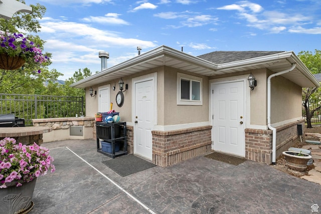 exterior space with fence