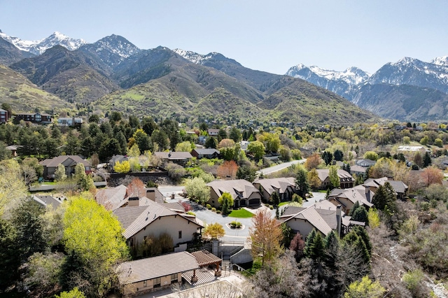 8777 S Falcon Heights Ln E, Cottonwood Heights, UT 84093 - property view of mountains featuring a residential view