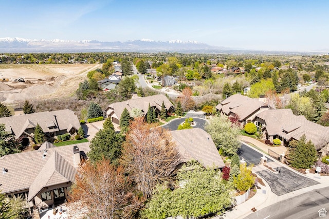 8777 S Falcon Heights Ln E, Cottonwood Heights, UT 84093 - bird's eye view featuring a residential view and a mountain view