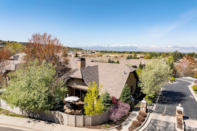 8777 S Falcon Heights Ln E, Cottonwood Heights, UT 84093 - bird's eye view with a residential view and a mountain view