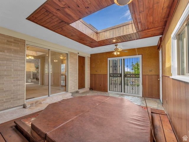 5362 W Elaine Ave, West Valley City, UT 84120 - unfurnished sunroom with a skylight
