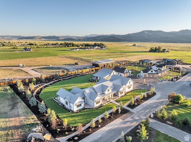 205 W Lazy Acres Ln, Kamas, UT 84036 - drone / aerial view featuring a mountain view and a rural view