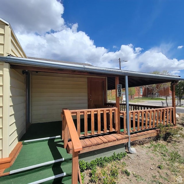 207 N Rawlins St, East Carbon, UT 84520 - view of wooden terrace