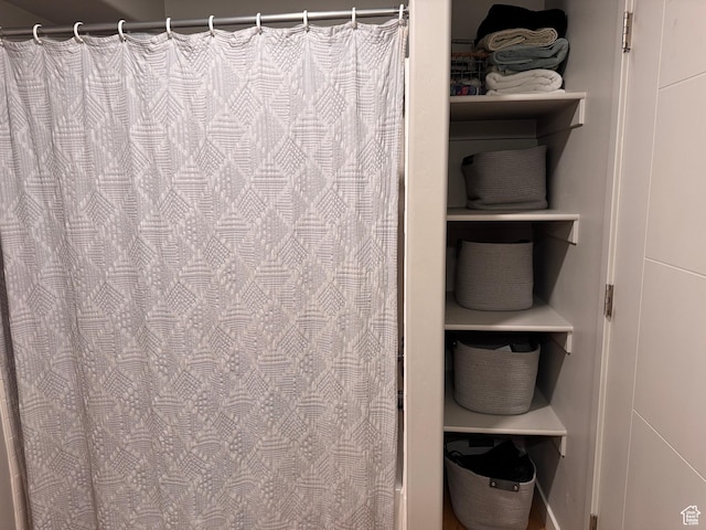 675 S 100 W Unit A203, Springville, UT 84663 - bathroom featuring a shower with shower curtain