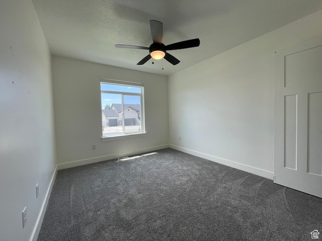 3834 N 2550 W, Farr West, UT 84404 - unfurnished room with ceiling fan and dark carpet