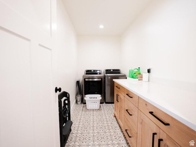 3834 N 2550 W, Farr West, UT 84404 - laundry area with recessed lighting, light floors, independent washer and dryer, and baseboards