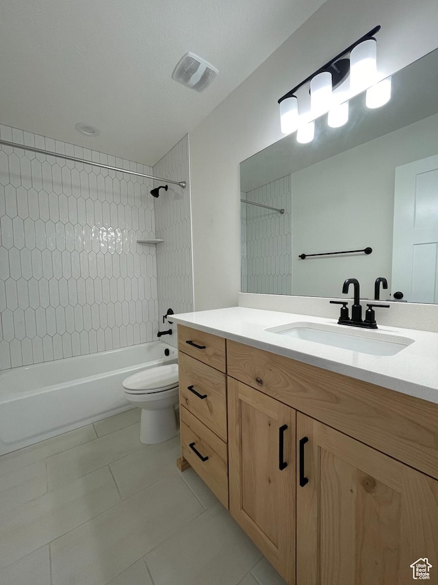 3834 N 2550 W, Farr West, UT 84404 - bathroom featuring  shower combination, vanity, and tile patterned floors