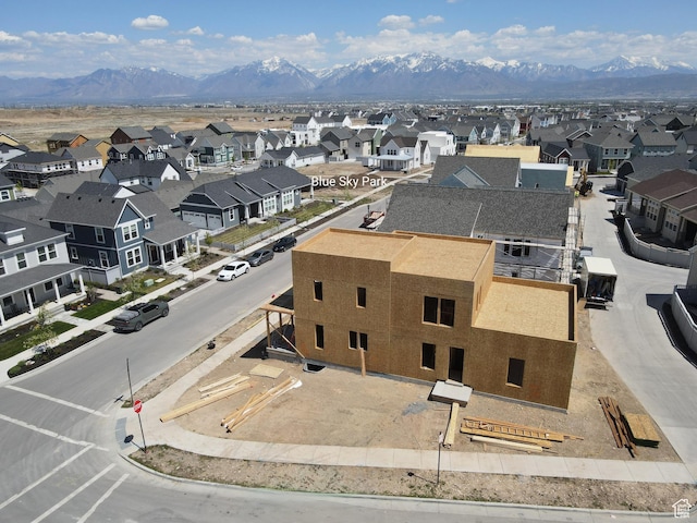 7093 W Granbury Dr S Unit 255, South Jordan, UT 84009 - bird's eye view with a mountain view and a residential view
