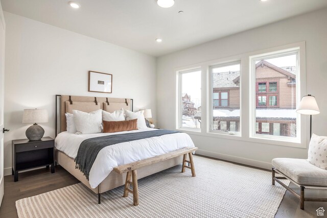 359 N Abajo Peak Loop E Unit A3, Heber City, UT 84032 - bedroom with recessed lighting, baseboards, and wood finished floors