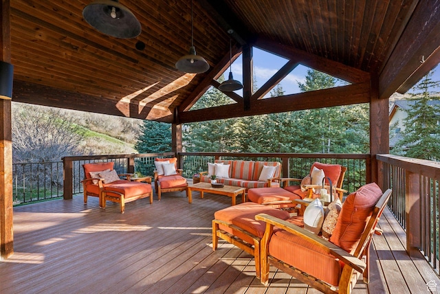 2042 Paddington Dr, Park City, UT 84060 - deck with an outdoor hangout area