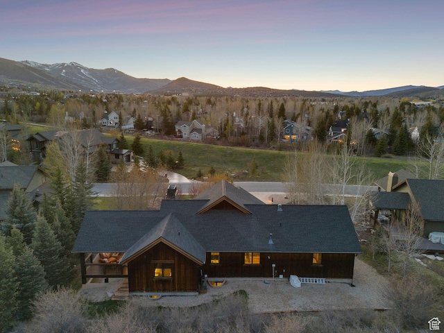 2042 Paddington Dr, Park City, UT 84060 - drone / aerial view featuring a mountain view and a residential view