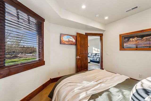 2042 Paddington Dr, Park City, UT 84060 - bedroom with baseboards, recessed lighting, visible vents, and carpet