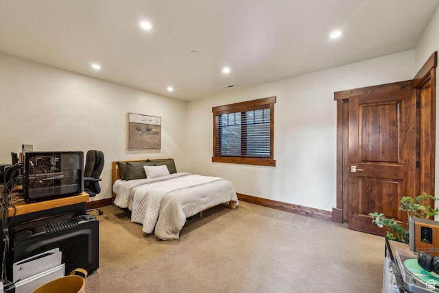2042 Paddington Dr, Park City, UT 84060 - carpeted bedroom featuring baseboards, visible vents, and recessed lighting