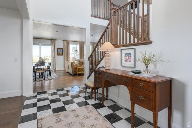 1478 W 400 N, West Bountiful, UT 84087 - entrance foyer featuring baseboards and stairway