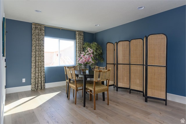 1478 W 400 N, West Bountiful, UT 84087 - dining area featuring recessed lighting, baseboards, and wood finished floors