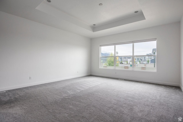 5081 W Sequoia Cir, Highland, UT 84003 - carpeted empty room featuring baseboards and a raised ceiling