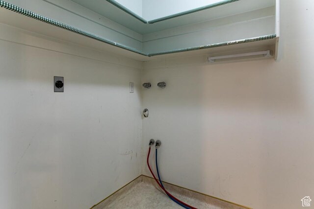 954 E 5650 S, South Ogden, UT 84405 - laundry room featuring hookup for an electric dryer, laundry area, and washer hookup