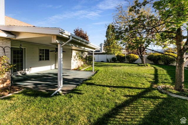 954 E 5650 S, South Ogden, UT 84405 - view of yard featuring a patio area and fence