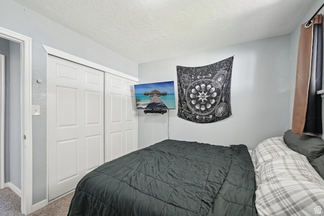 293 E Valley View Dr, Tooele, UT 84074 - bedroom with carpet floors, baseboards, a closet, and a textured ceiling