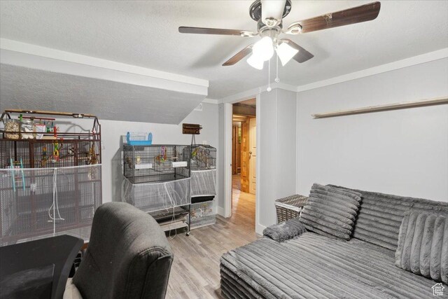 968 Bel Mar Dr, Ogden, UT 84403 - interior space featuring baseboards, a ceiling fan, and wood finished floors