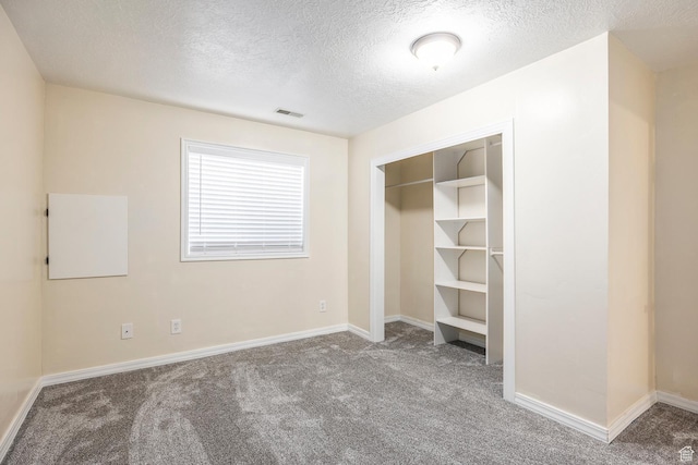 176 N 170 E, Orem, UT 84057 - unfurnished bedroom with visible vents, a closet, baseboards, a textured ceiling, and carpet