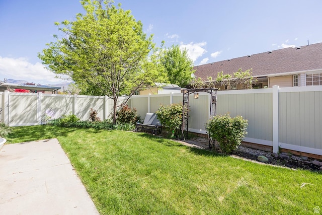 176 N 170 E, Orem, UT 84057 - view of yard featuring a fenced backyard and a patio area