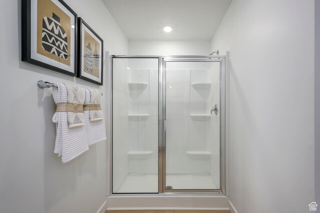 141 N Gallery St, Saratoga Springs, UT 84045 - bathroom with baseboards and a stall shower