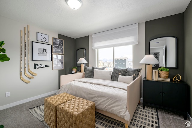 141 N Gallery St, Saratoga Springs, UT 84045 - bedroom with baseboards, carpet flooring, and a textured ceiling