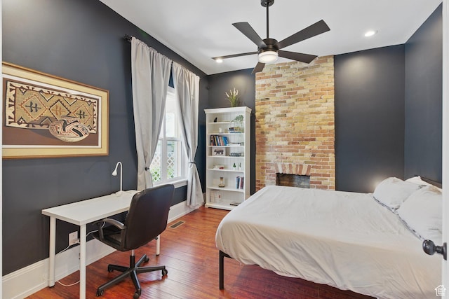 775 E Simpson Ave, Salt Lake City, UT 84106 - bedroom featuring baseboards, lofted ceiling, and wood finished floors