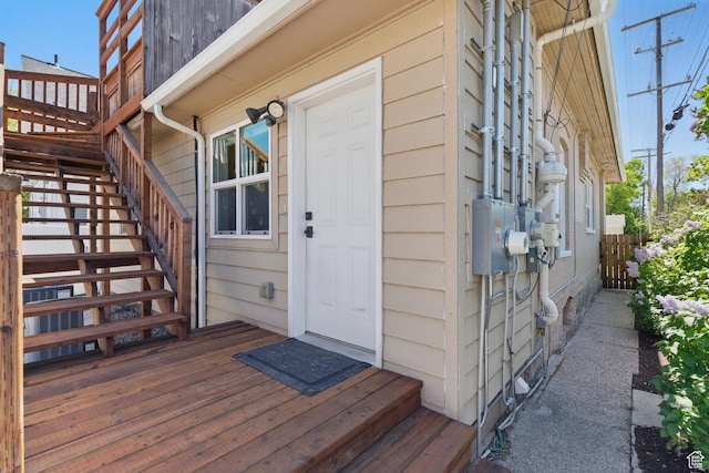 775 E Simpson Ave, Salt Lake City, UT 84106 - property entrance featuring a deck