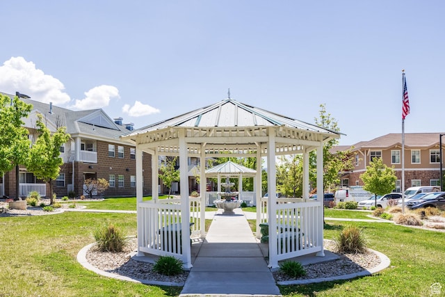 11035 S Grape Vine Cv Unit 106, Sandy, UT 84070 - view of property's community featuring a gazebo and a yard