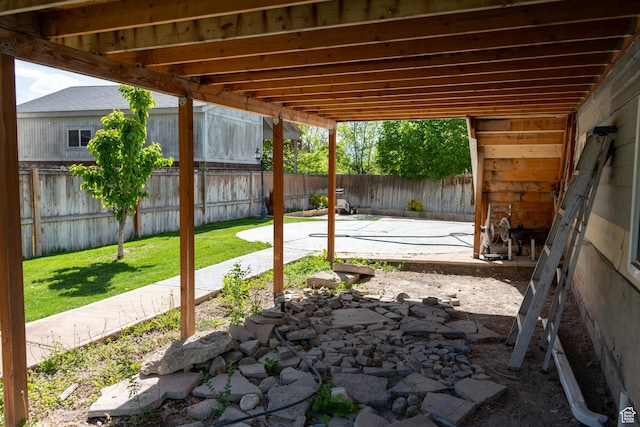 3505 W San Marcos Cir, West Valley City, UT 84119 - view of patio / terrace featuring a fenced backyard