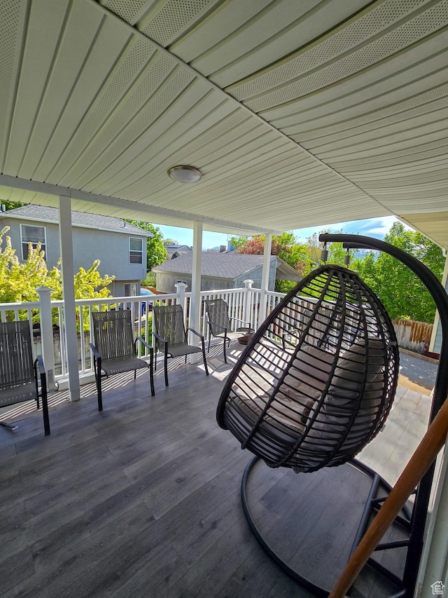 3505 W San Marcos Cir, West Valley City, UT 84119 - view of wooden terrace