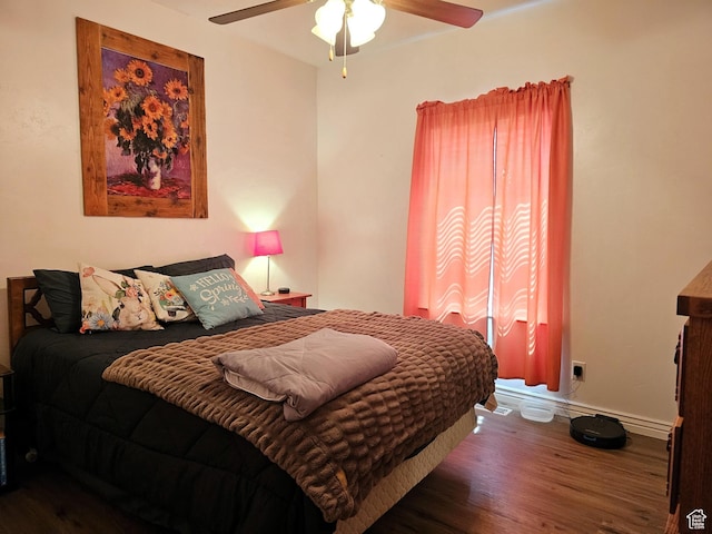 598 W 1620 S, Lehi, UT 84043 - bedroom featuring wood finished floors, baseboards, and ceiling fan