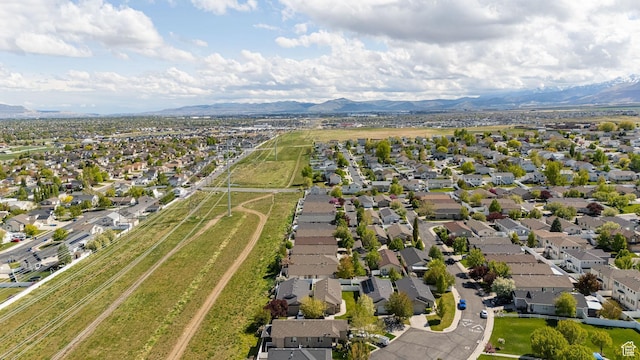 6709 S Empress Ln W, West Jordan, UT 84081 - birds eye view of property with a residential view and a mountain view
