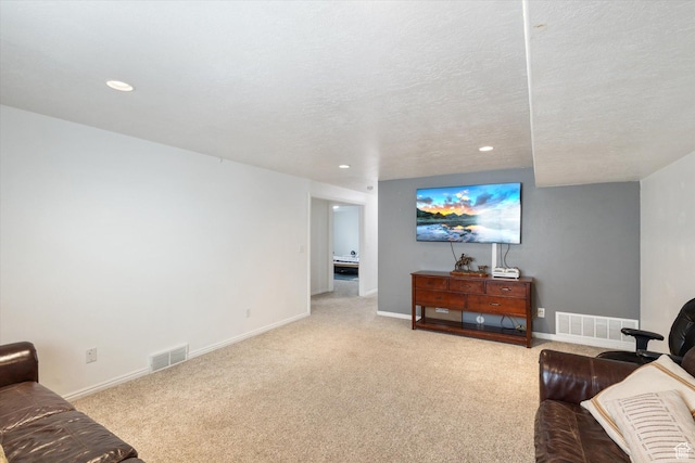 1295 N 190 E, Lehi, UT 84043 - living area with carpet floors, baseboards, recessed lighting, and visible vents