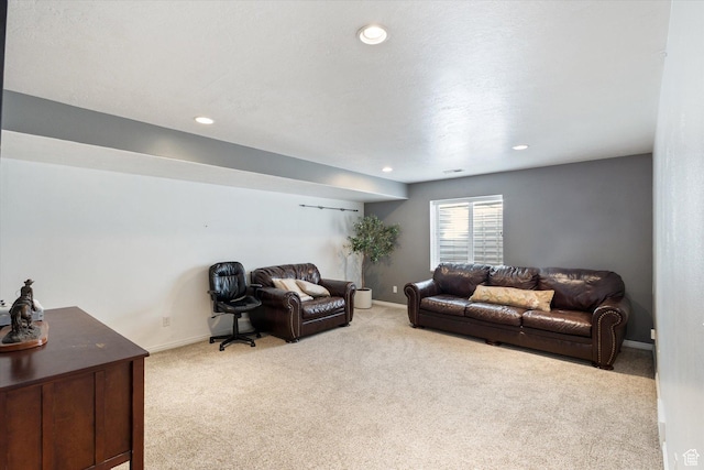 1295 N 190 E, Lehi, UT 84043 - carpeted living area featuring recessed lighting and baseboards
