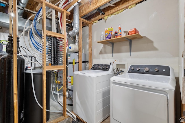 1295 N 190 E, Lehi, UT 84043 - washroom featuring water heater, laundry area, and washing machine and clothes dryer