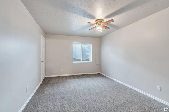 597 E Villager Ln, Midvale, UT 84047 - unfurnished room featuring baseboards, carpet flooring, a textured ceiling, and ceiling fan