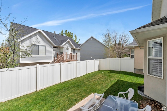 597 E Villager Ln, Midvale, UT 84047 - view of yard featuring a fenced backyard