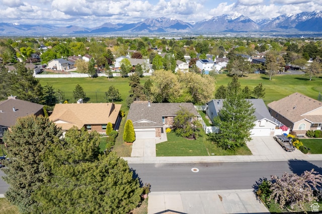 9745 S Tayside Dr W, South Jordan, UT 84009 - aerial perspective of suburban area featuring mountains