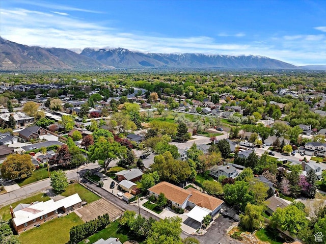 4612 S 600 E, Murray, UT 84107 - birds eye view of property featuring a residential view and a mountain view